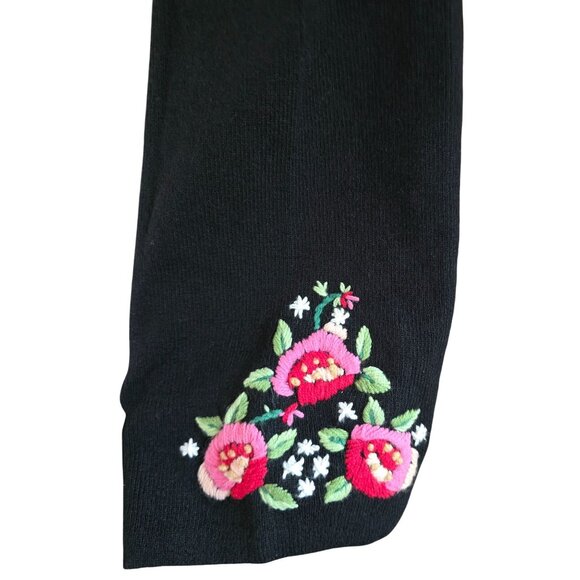 Floral Embroidered Cardigan Sweater Rose fairycore whimsygoth grannycore - Picture 3 of 7